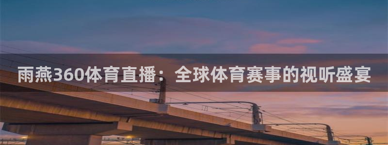 雨燕360体育直播：全球体育赛事的视听盛宴